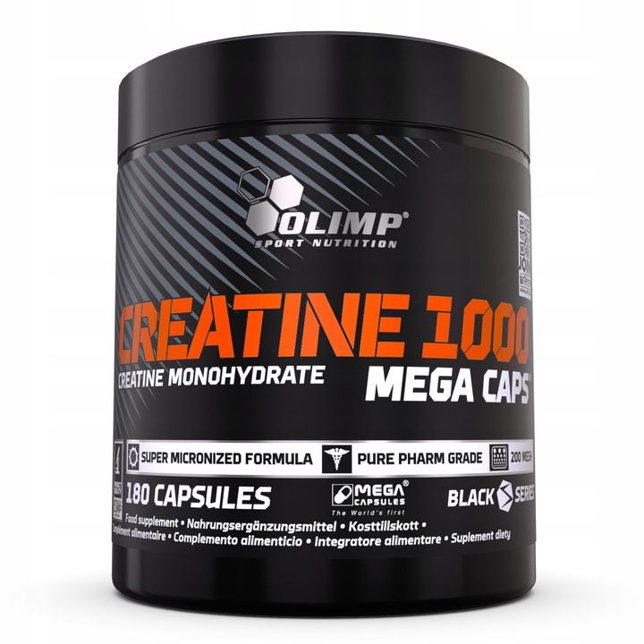 OLIMP CREATINE 1000 MC 180kaps MONOHYDRAT KREATYNA