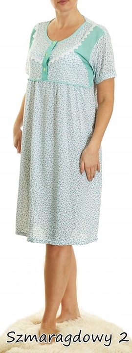 Koszula nocna wygodna PIŻAMA bawełna ELA MEGA PLUS SIZE