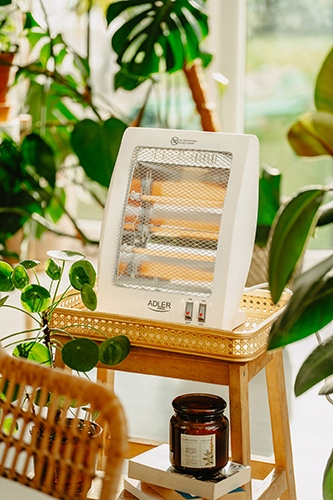 Grzejnik Kwarcowy AD 7709 800W 2 Lampy Ogrzeje Szybko i Skutecznie