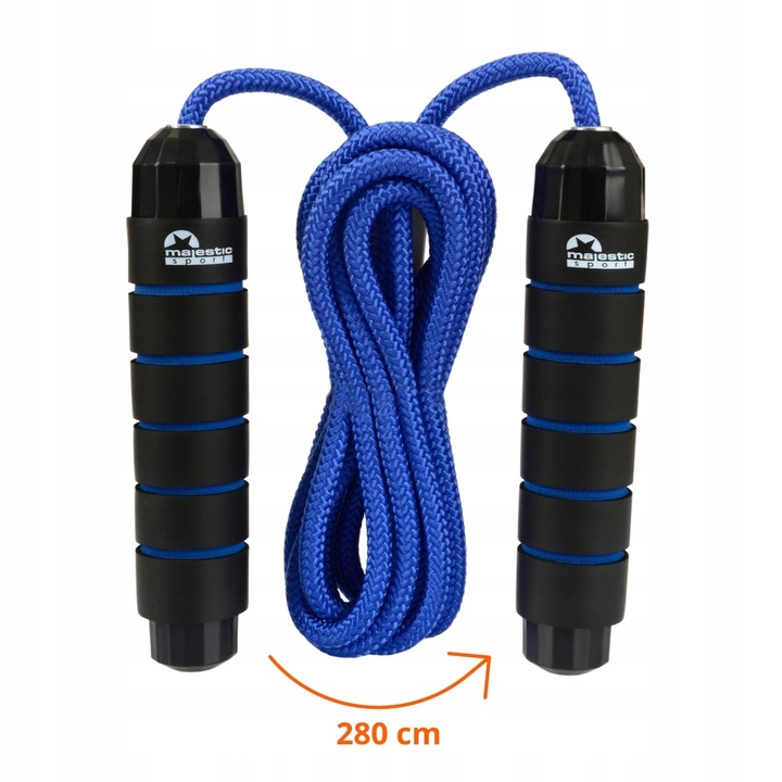Skakanka sznurkowa fitness Majestic Sport 280 cm