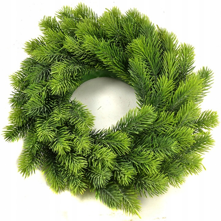 WIANEK ŚWIERKOWY ŚWIĄTECZNY ADWENTOWY STROIK WIENIEC JAK ŻYWY DUŻY PREMIUM