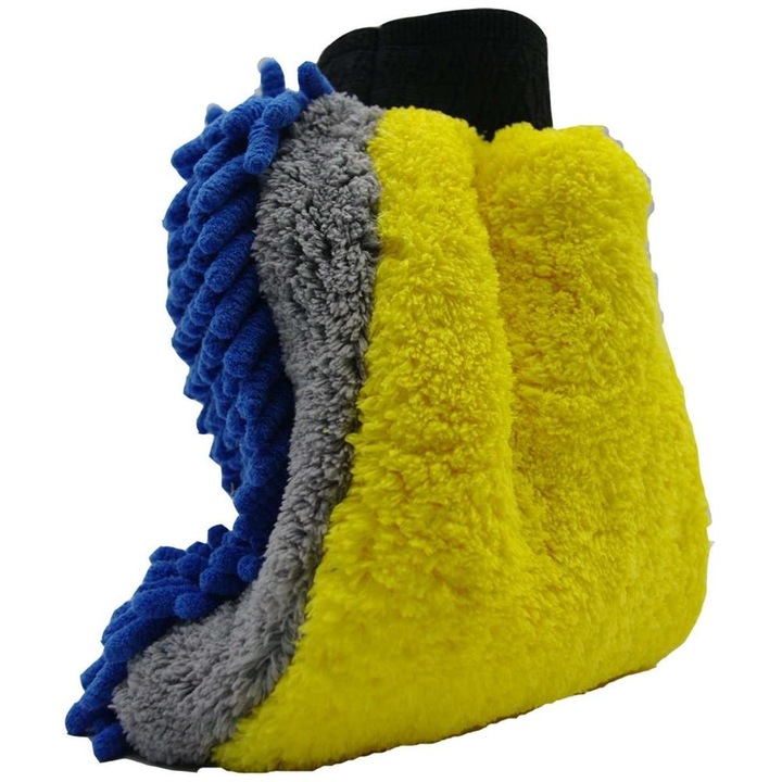 Rękawica do mycia samochodu z mikrofibry Dwustronna DOUBLE FACE Mafra