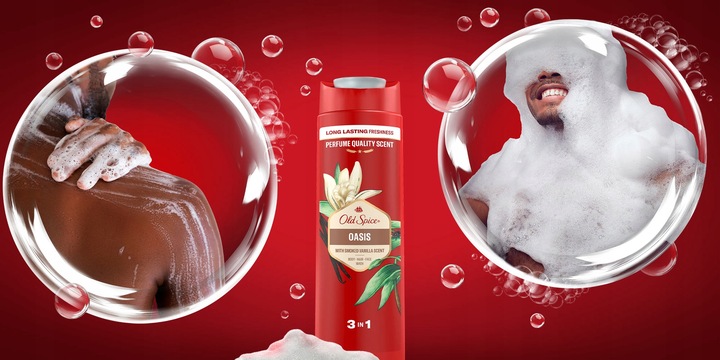 Old Spice Oasis Żel męski pod prysznic i szampon 3w1, 6 x 400ml