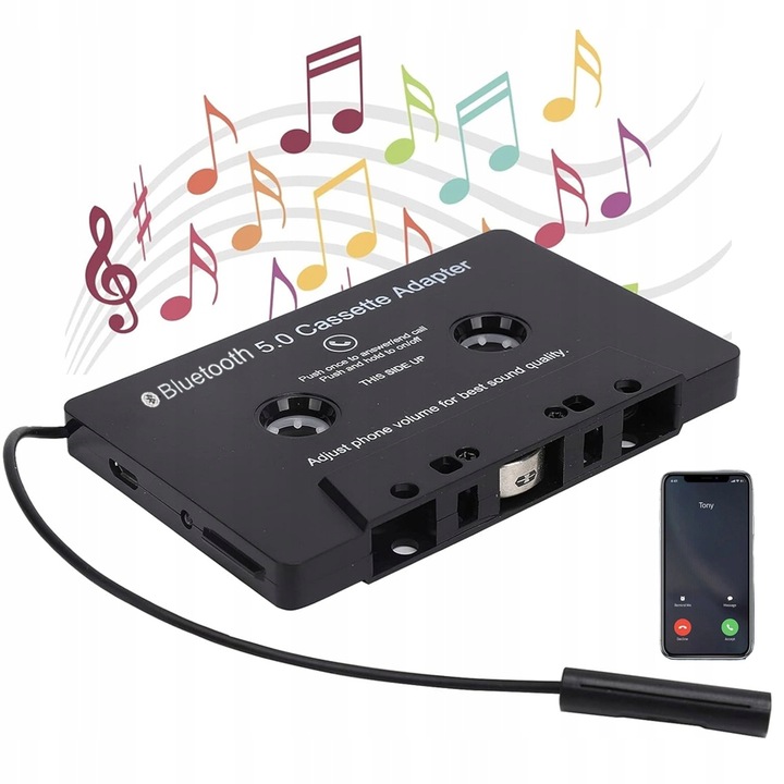 ADAPTER KONWERTER TRANSMITER BLUETOOTH 5.0 BT KASETA