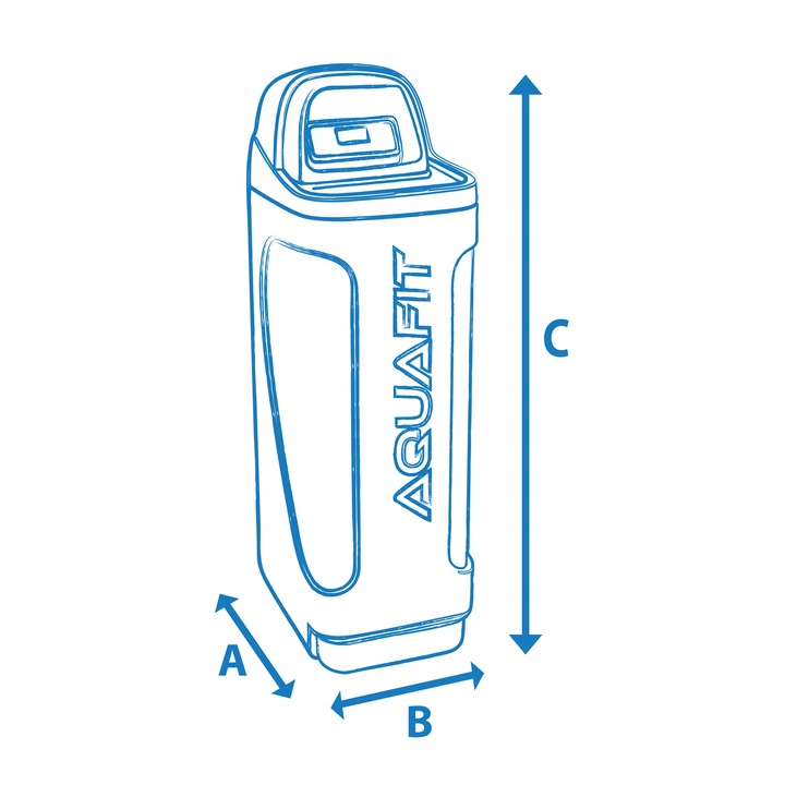 Zmiękczacz wody do domu AQUAFIT Active 32 Stacja uzdatniania wody Szary