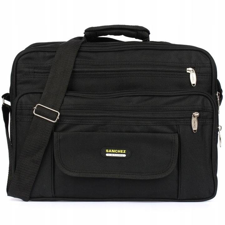 Męska torba do pracy A4 materiałowa pojemna lekka raportówka na dokumenty