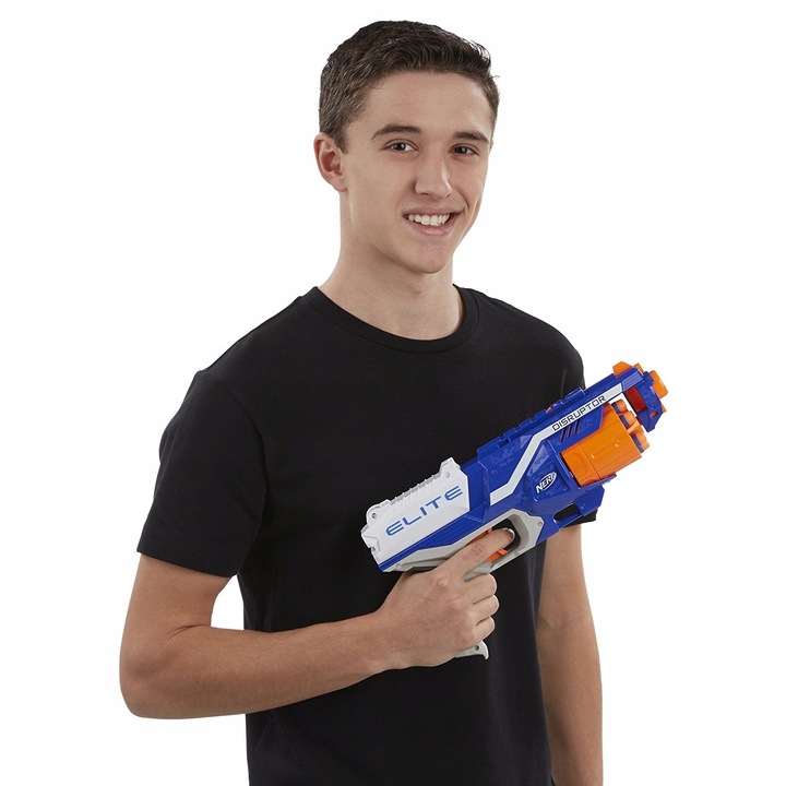 PISTOLET NERF ELITE DISRUPTOR NA STRZAŁKI +DODATKI