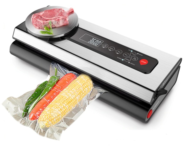 Zgrzewarka Próżniowa do Żywności Pakowarka Jedzenia z Wagą + Folia i Worki
