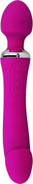 LUKSUSOWY WIBRATOR DAMSKI 2w1 PODGRZEWANY DO 45stC - USB DAWCA ORGAZMÓW