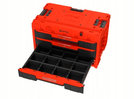 Skrzynka z szufladami Qbrick System ONE 2.0 DRAWER 3 TOOLBOX EXPERT RED