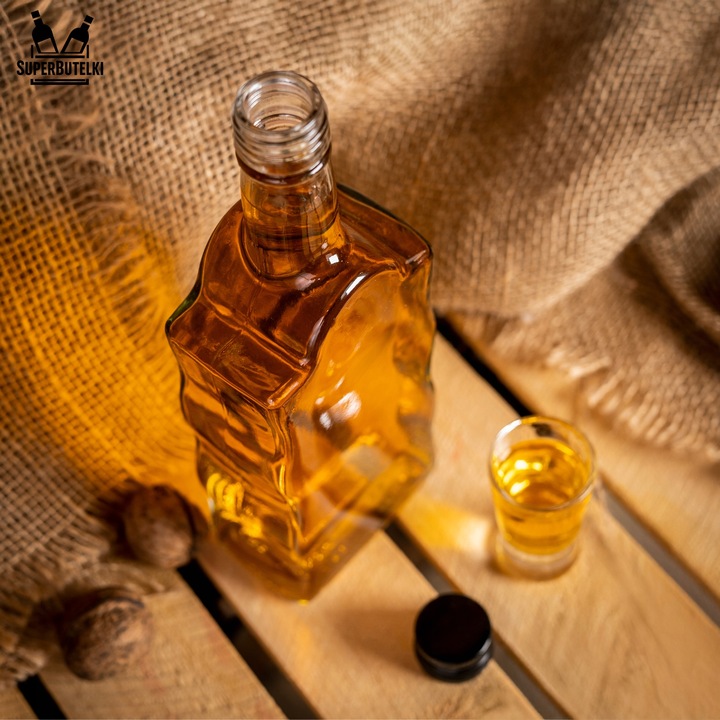 5x BUTELKA SZKLANA na NALEWKI WINO SOK LIKIERY BIMBER FALA 500 ml 0,5 L