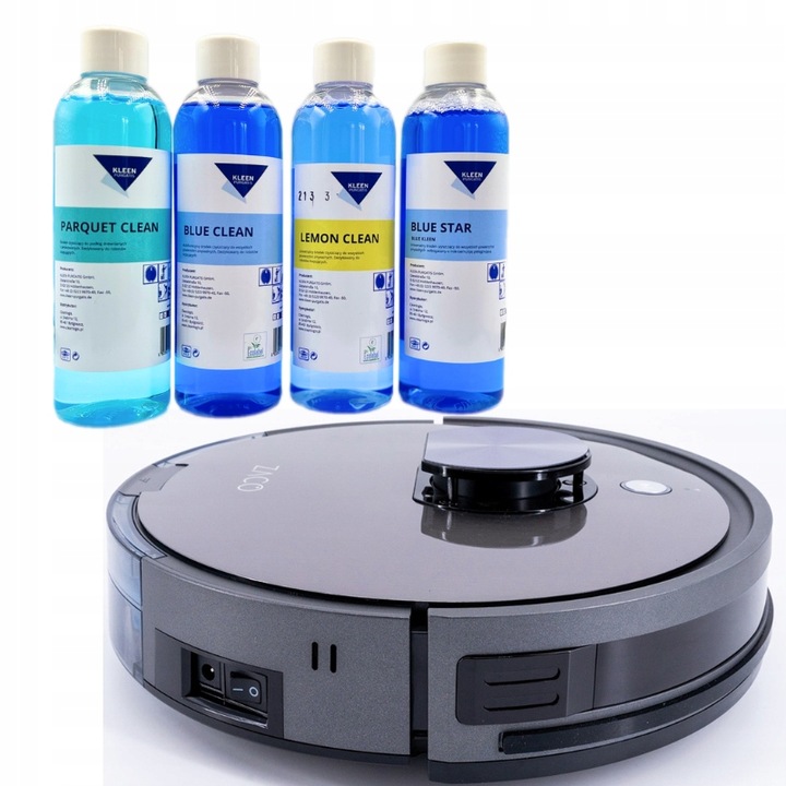 Zestaw 4 płynów do każdego robota mopującego myjącego podłogi uniwersalny
