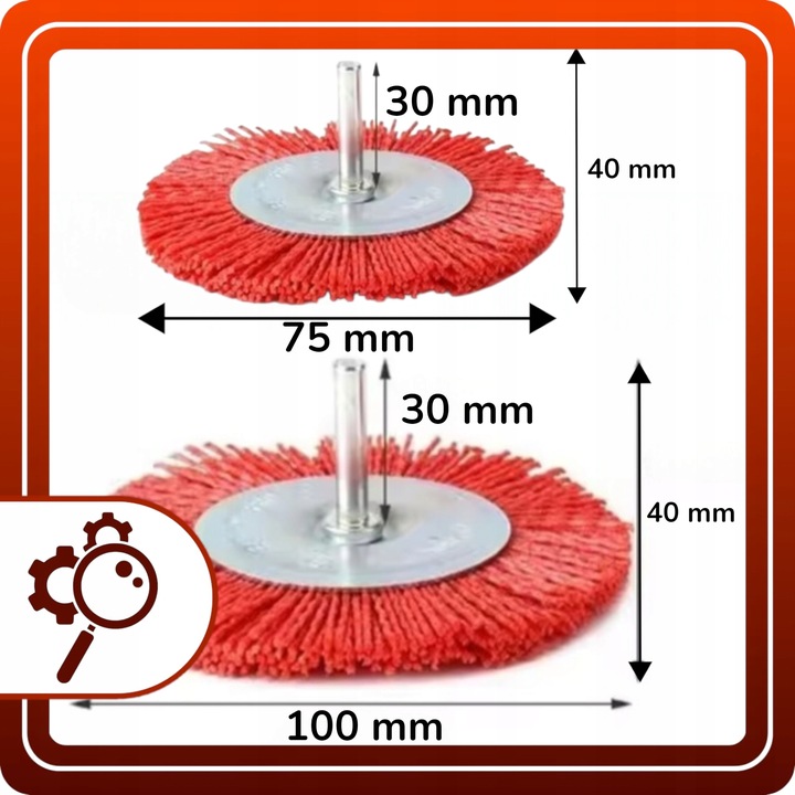 Szczotki druciane nylonowe do wkrętarki wiertarki do drewna zestaw 5