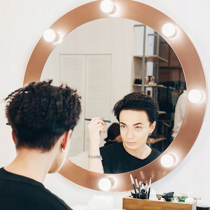 10x ŚWIATEŁKA LAMPKI LED NA LUSTRO TOALETKI 10 Poziomów Jasności 4,5M