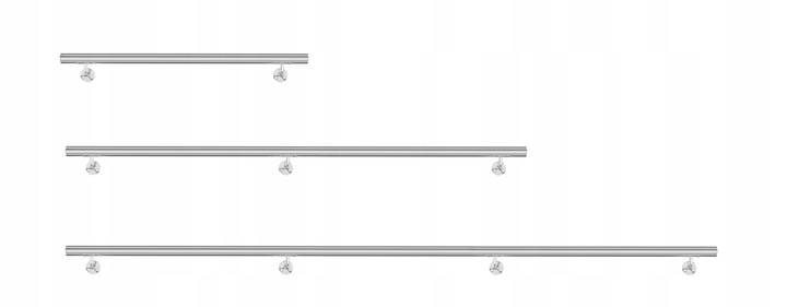 Poręcz schodowa, ścienna solidna rura 2,0 mm stal nierdzewna długość