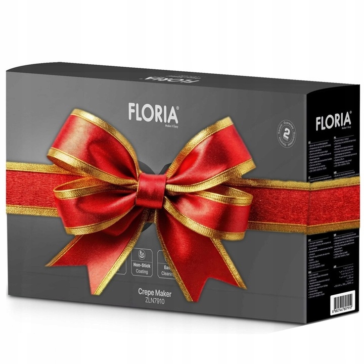 NALEŚNIKARKA ELEKTRYCZNA AUTOMATYCZNA CZARNA NON STICK 20CM 700W