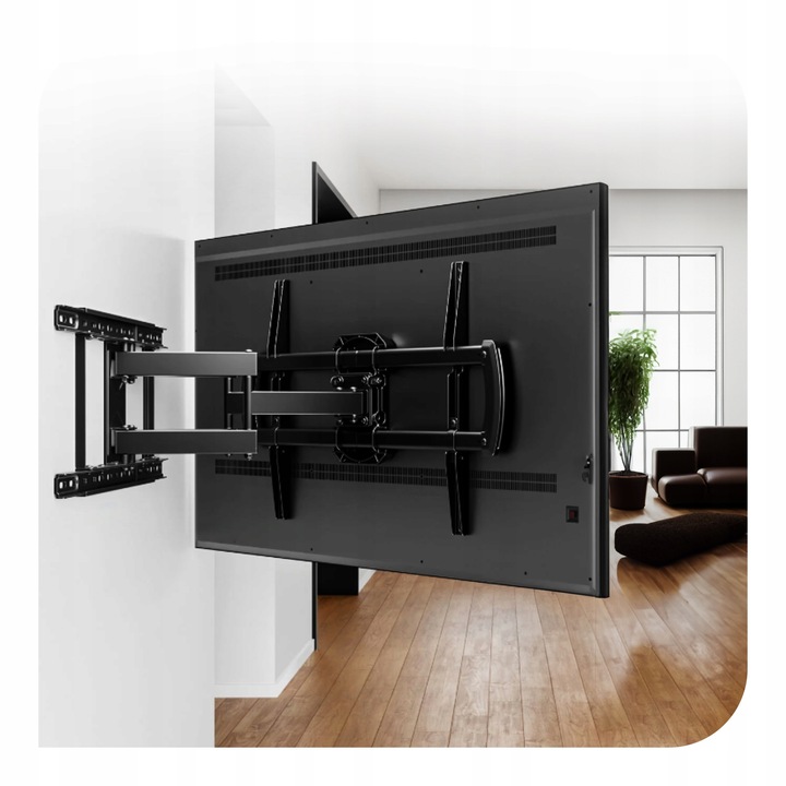 UCHWYT TELEWIZORA WIESZAK TV 32-70'' OBROTOWY RUCHOMY ŚCIENNY UNIWERSALN 0F