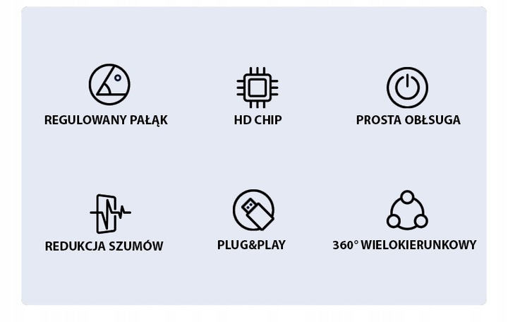 Mikrofon do komputera laptopa LTG FK-1 czarny