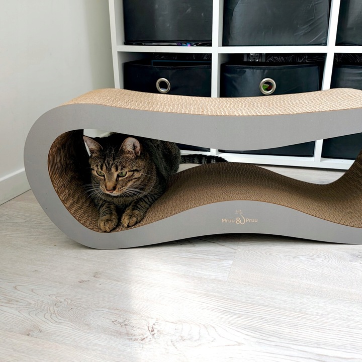 DRAPAK DLA KOTA KARTONOWY DUŻY LEGOWISKO 78x28x24 cm Mruu&Pruu