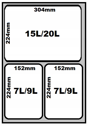 SEGREGATOR KOSZ NA ŚMIECI DO SZUFLADY SZAFKI 20L