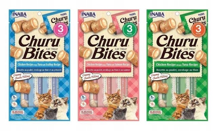 Inaba Churu Bites mix smaków 9x10g ZESTAW