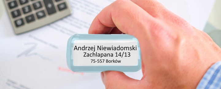 PIECZĄTKA TRODAT 4913 DO 8 LINII FIRMOWA IMIENNA BIUROWA PROJEKT + GUMKA