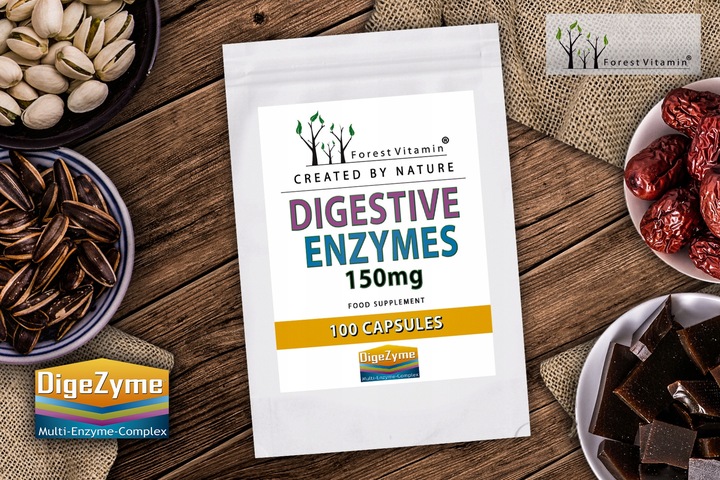 ENZYMY TRAWIENNE COMPLEX DIGEZYME 100 kaps LAKTAZA MOCNE