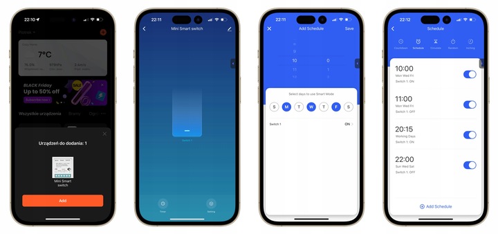 Inteligentny Przekaźnik 10A Gniazdko Włącznik WiFi TUYA Smart Life