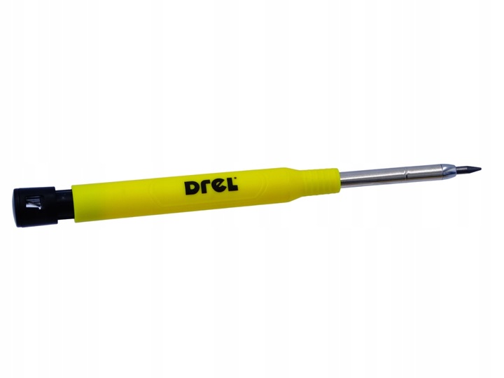 Ołówek stolarski automatyczny rysik budowlany + temperówka + 12szt wkładów