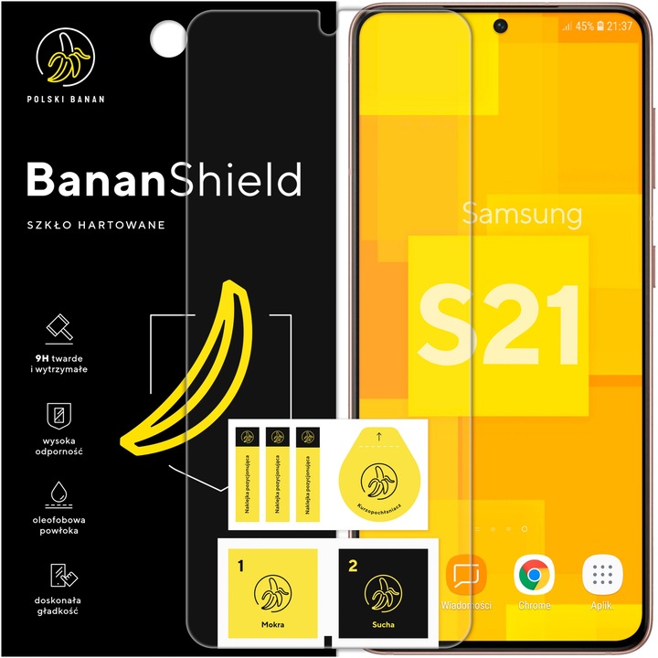 Szkło hartowane 9H BananShield do Samsung Galaxy S21