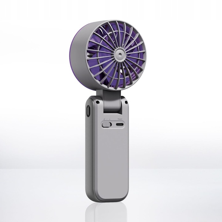 PRZENOŚNY WIATRAK MINI WENTYLATOR BIURKOWY CICHY RĘCZNY 3600mAh 100 trybu