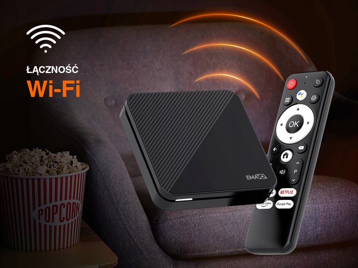 SMART BOX TV 4K ANDROID 14 WIFI BLUETOOTH Odtwarzacz multimedialny