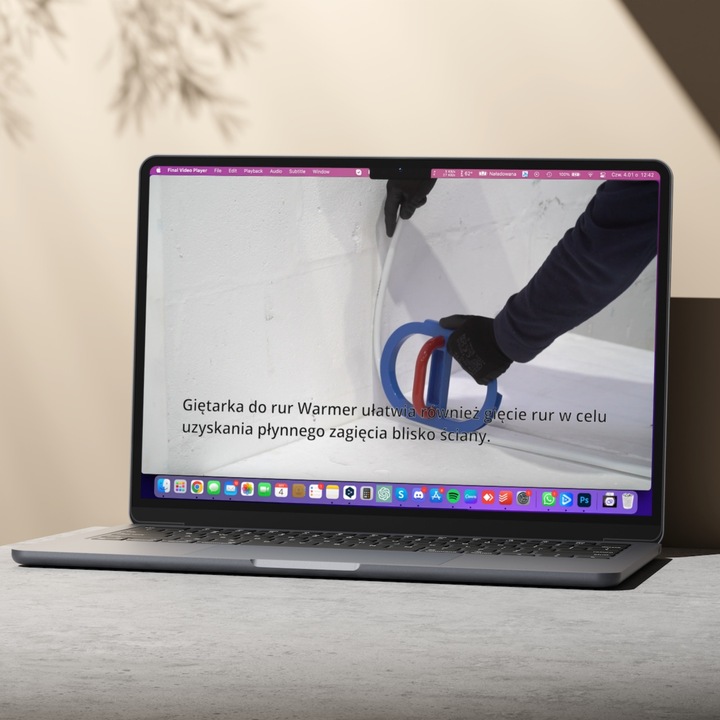 Giętarka do gięcia rur pex 16 mm do układania ogrzewania podłogowego ręczna