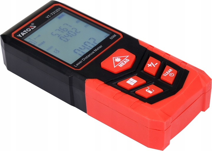 DALMIERZ LASEROWY CYFROWY MIERNIK ODLEGŁOŚCI 50M YATO