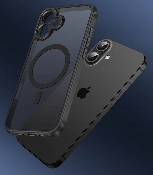 Etui do iPhone 16 do MagSafe MATT CASE WZMACNIANE 360° Szkło 5D PREMIUM