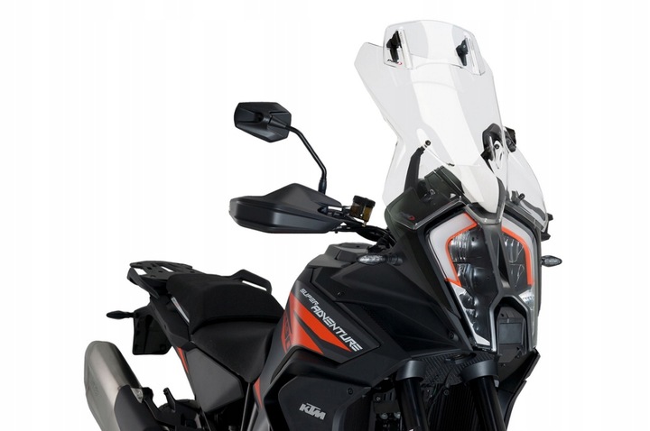 PUIG 20764W REGULOWANY DEFLEKTOR DO SZYB I OWIEWEK PRZEZROCZYSTY CLIP-ON