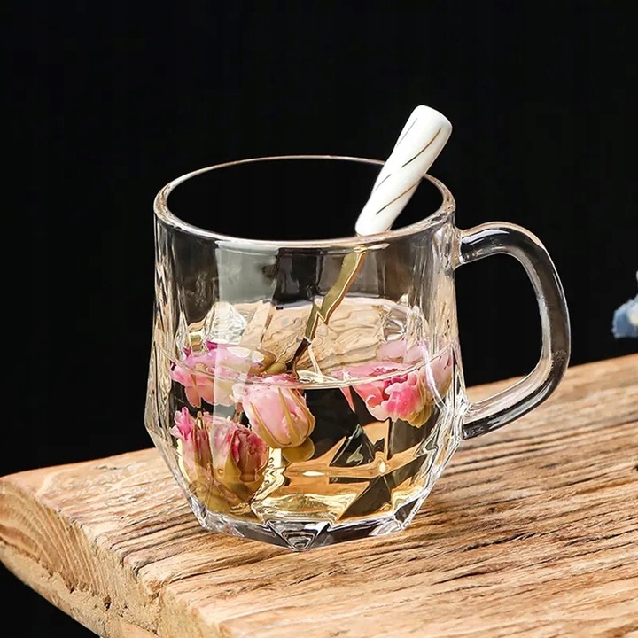 Szklanki do kawy herbaty LUXITO Maks 300ml Komplet szklanek kubków 6szt