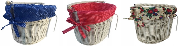 KOSZYK PRZEDNI NA ROWER ZAKUPY DUŻY KOSZ WIKLINOWY ROWEROWY STYLOWY Z1