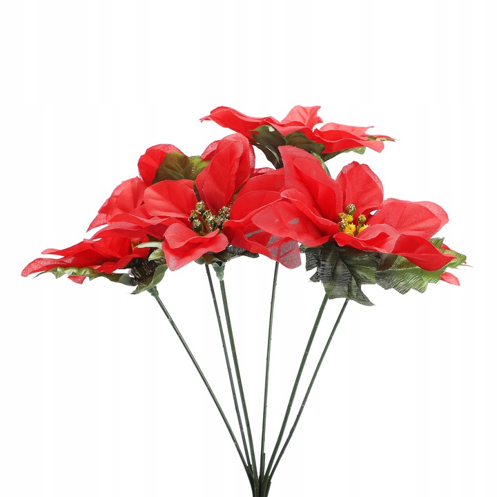 Sztuczne krzewy poinsecji do dekoracji hoteli i przyjęć