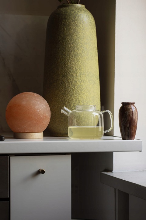 Lampa solna kula z podstawką LATKOWSKI