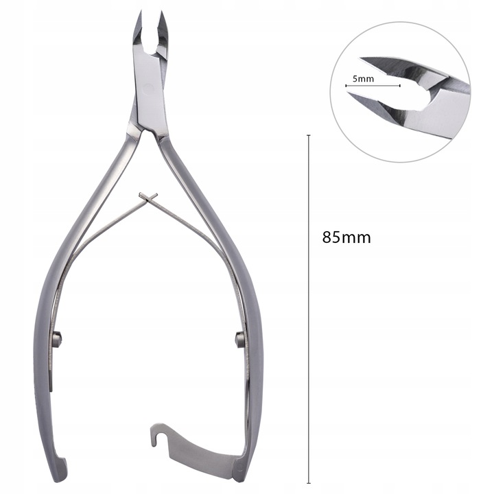 NEONAIL Cążki do skórek z zapięciem 5 mm ze stali