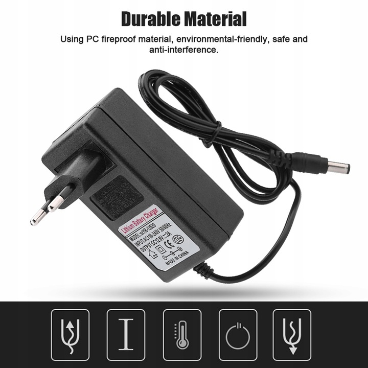 ŁADOWARKA ZAMIENNA DO ZASILACZA DC12,6V 2A