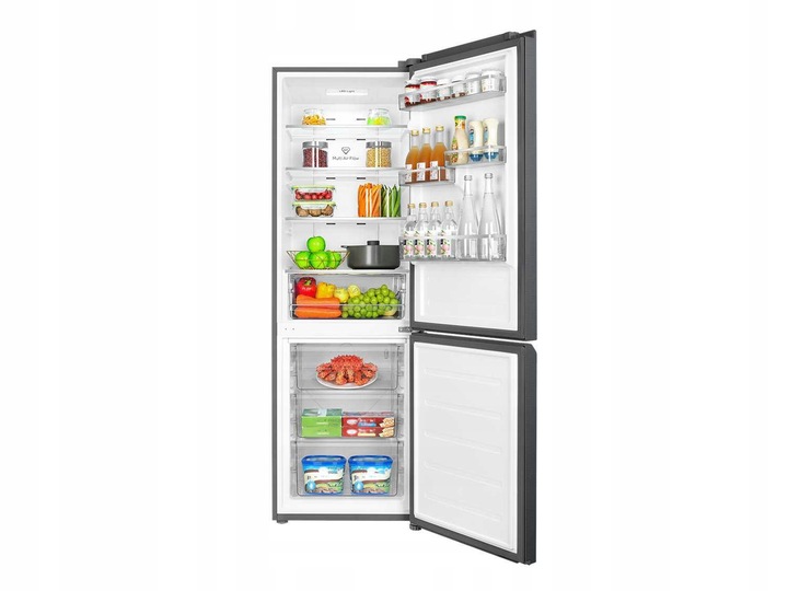 Lodówka No Frost TCL RP318BXE2 Galaxy Inox 185cm 318l tryb wakacyjny