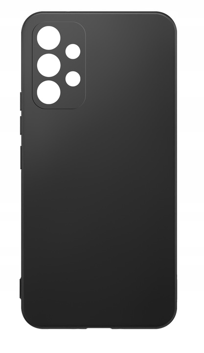 ZESTAW Etui do Samsung A53 5G | Matowe Czarne Silikon Slim +3 SZTUKI SZKŁO