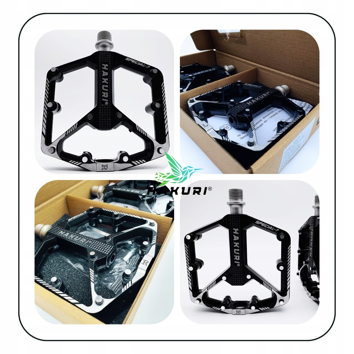 Pedały PLATFORMOWE ALUMINIOWE 3 ŁOŻYSKA Maszynowe Lekkie DH ENDURO MTB