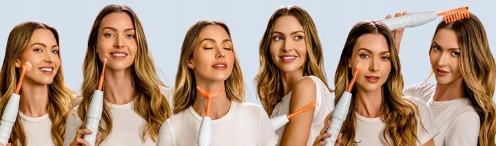 DARSONVAL DERMA WAND 4 PELOTY PIELĘGNACJA ELEKTRODY DO TWARZY WŁOSÓW