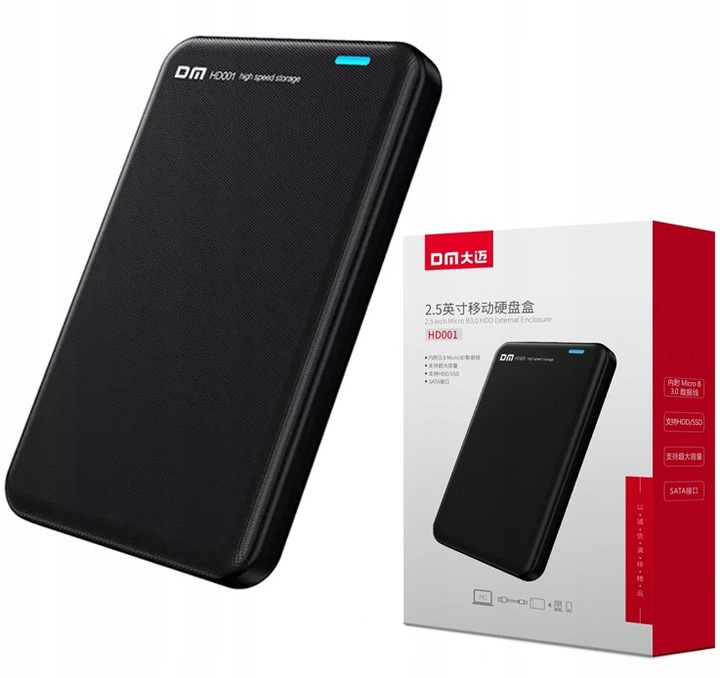 Obudowa dysku twardego USB 3.0 na SATA III do 2,5-calowego dysku SSD