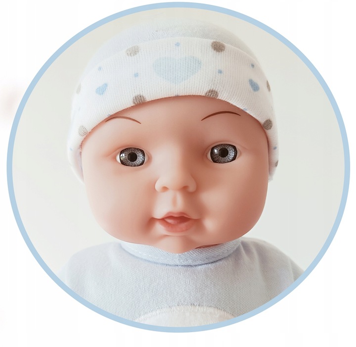 Lalka bobas jak żywa interaktywna miękka duża mówi