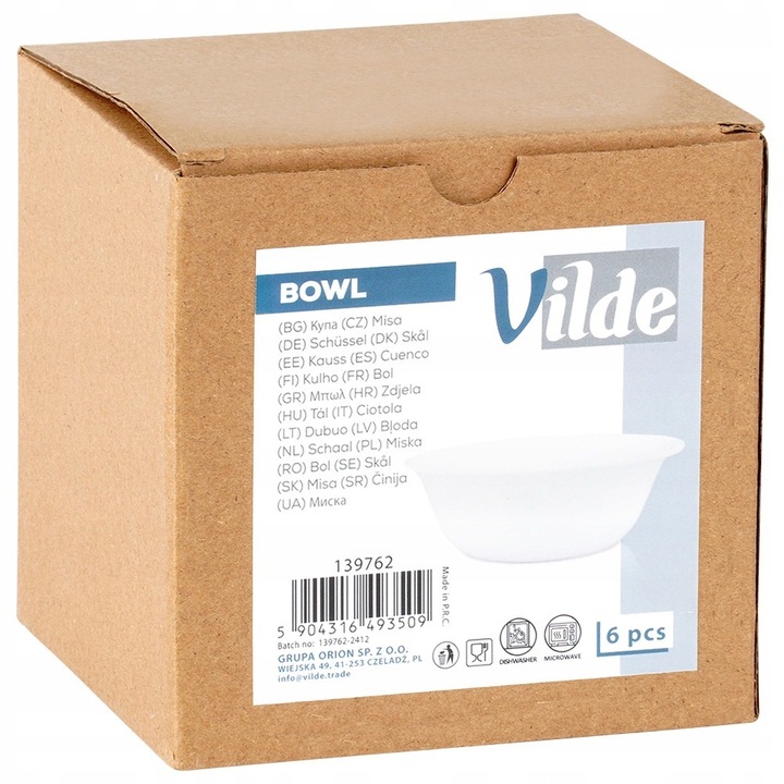 6x Miska MISECZKA salaterka na surówki przekąski przystawki desery 300 ml