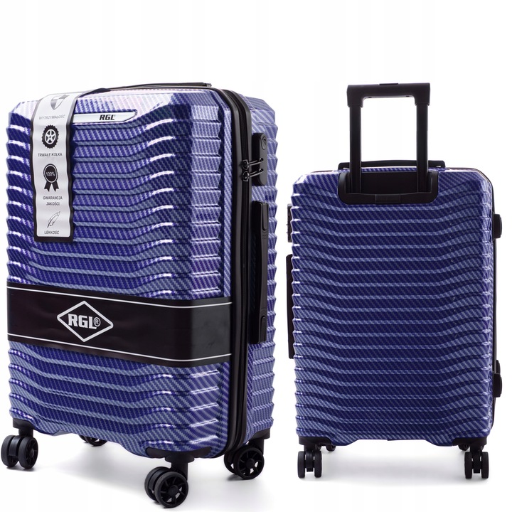 DUŻA XXL WALIZKA NA KÓŁKACH PC1 RGL TORBA PODRÓŻNA POLICARBON POLIWĘGLAN